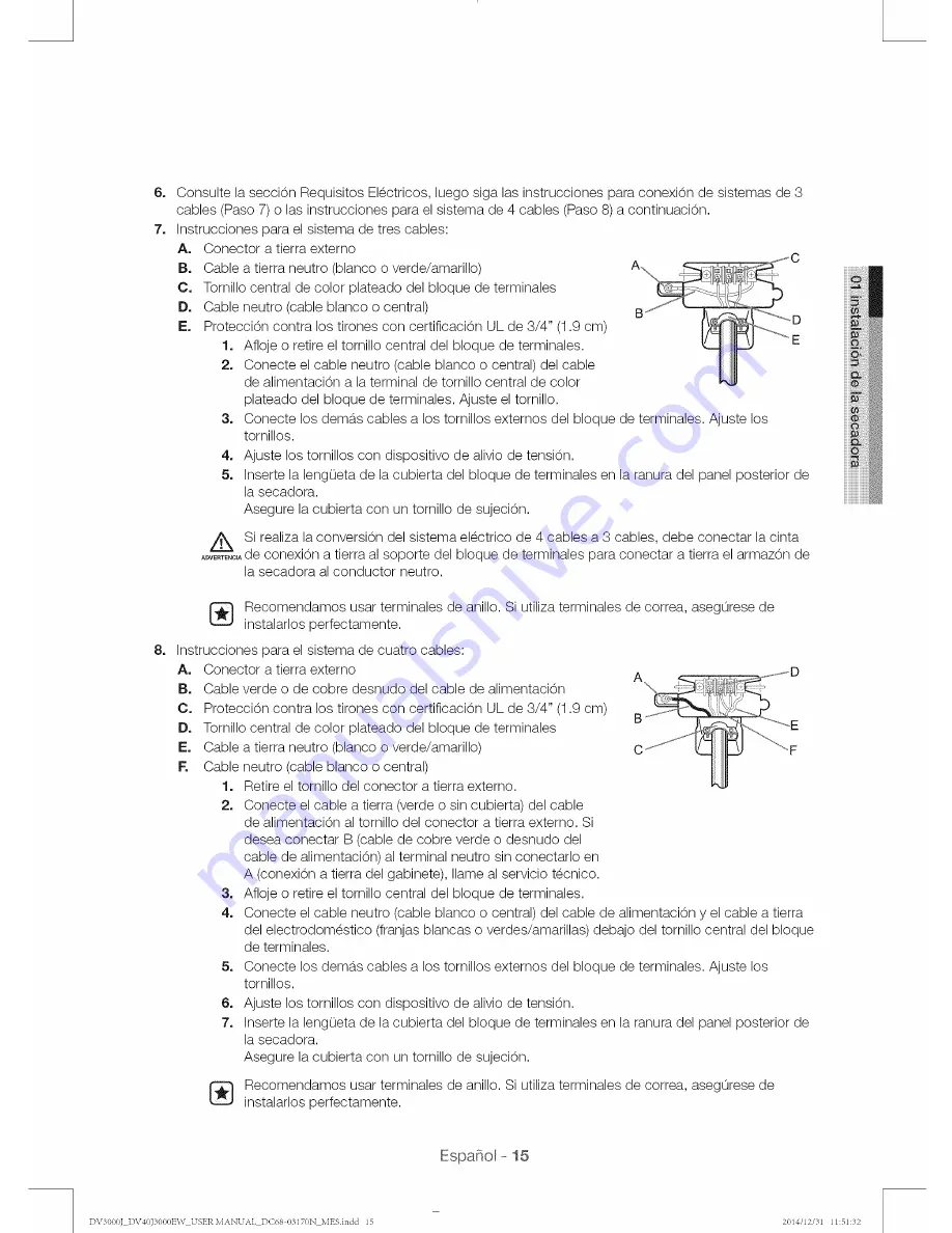 Samsung DV3000 User Manual Download Page 87