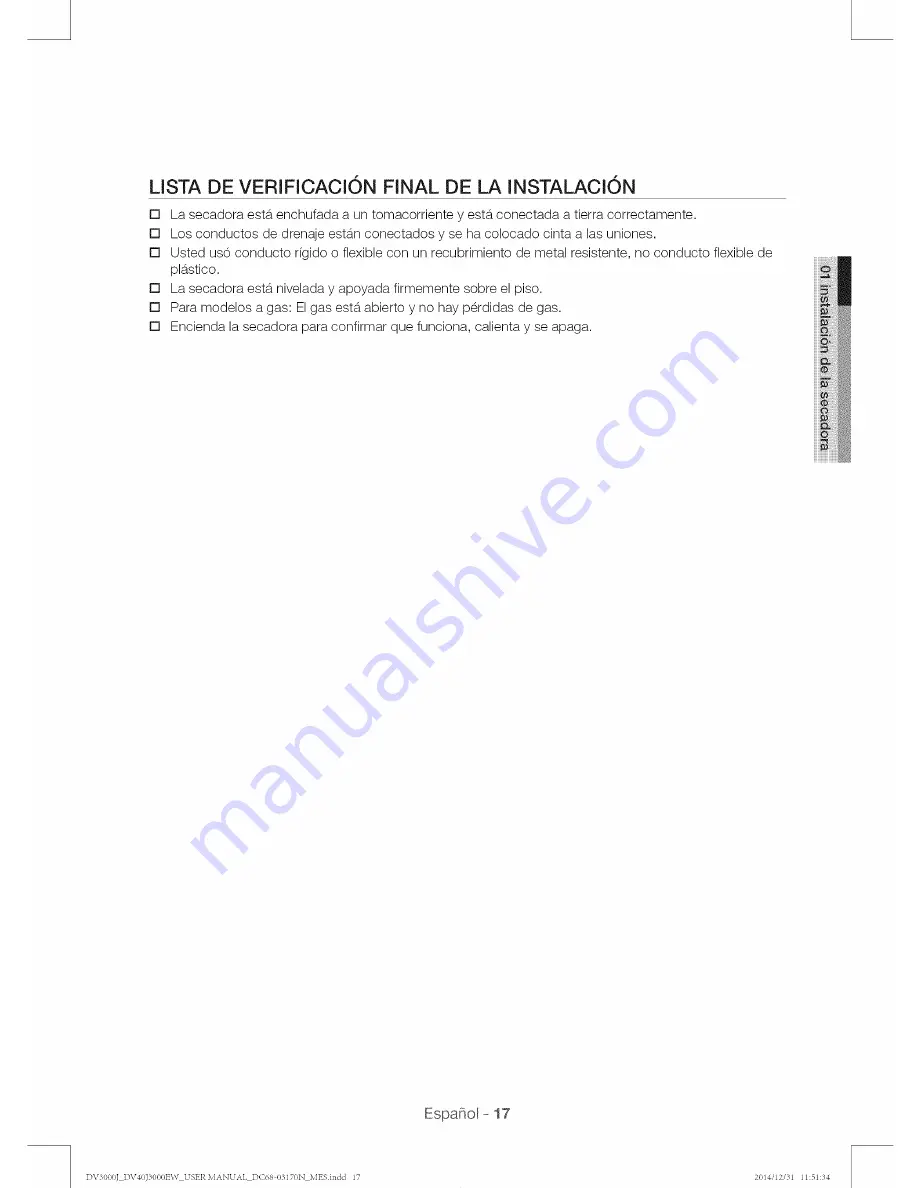 Samsung DV3000 User Manual Download Page 89