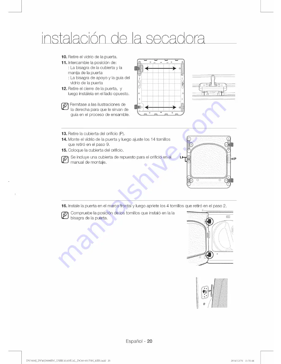 Samsung DV3000 Скачать руководство пользователя страница 92