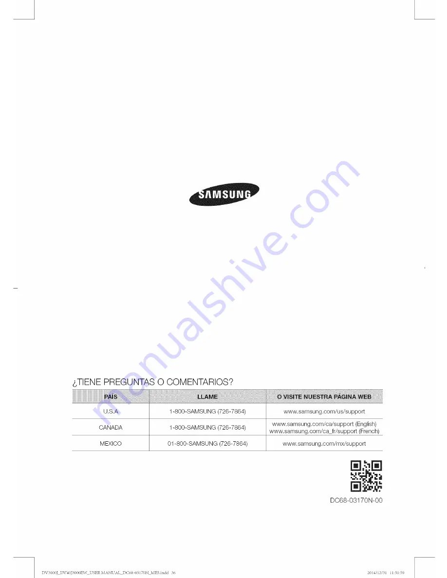 Samsung DV3000 Скачать руководство пользователя страница 108