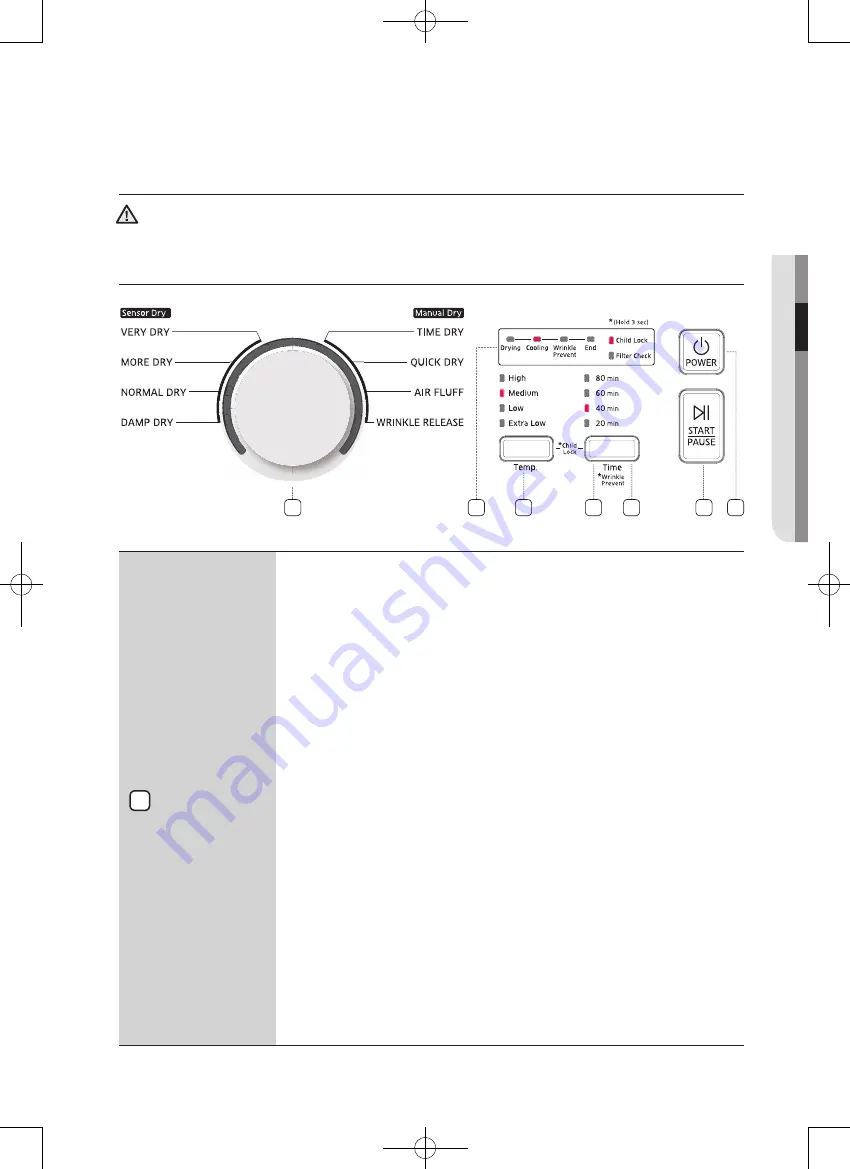 Samsung DV40J3000EG Series Скачать руководство пользователя страница 57