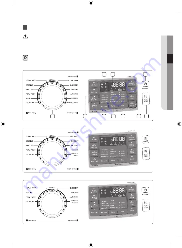 Samsung DV42H5000 User Manual Download Page 25