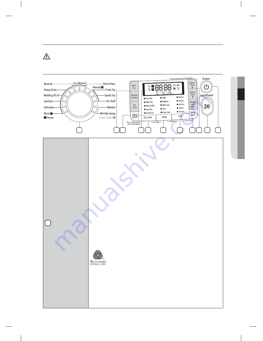 Samsung DV455 Series Скачать руководство пользователя страница 213