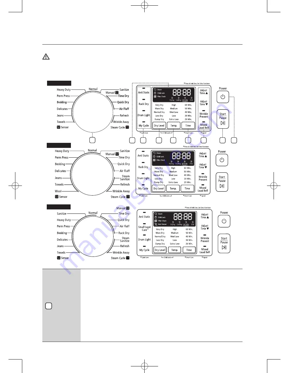 Samsung DV50F9A6E(G)* User Manual Download Page 112