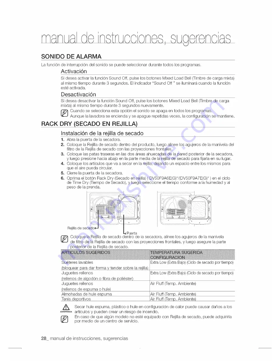 Samsung DV50F9A8EVW/A2 User Manual Download Page 116