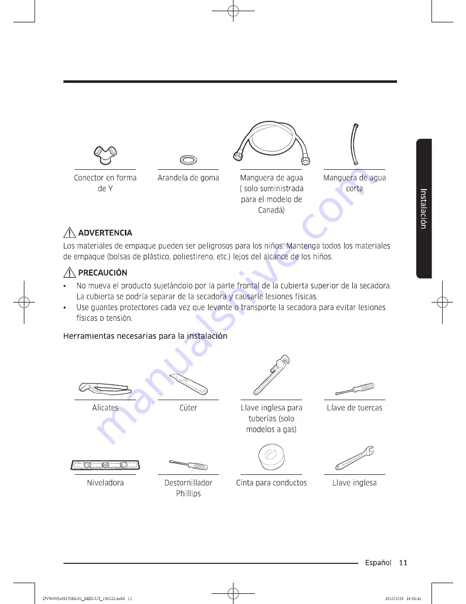 Samsung DV52J8060E Скачать руководство пользователя страница 139