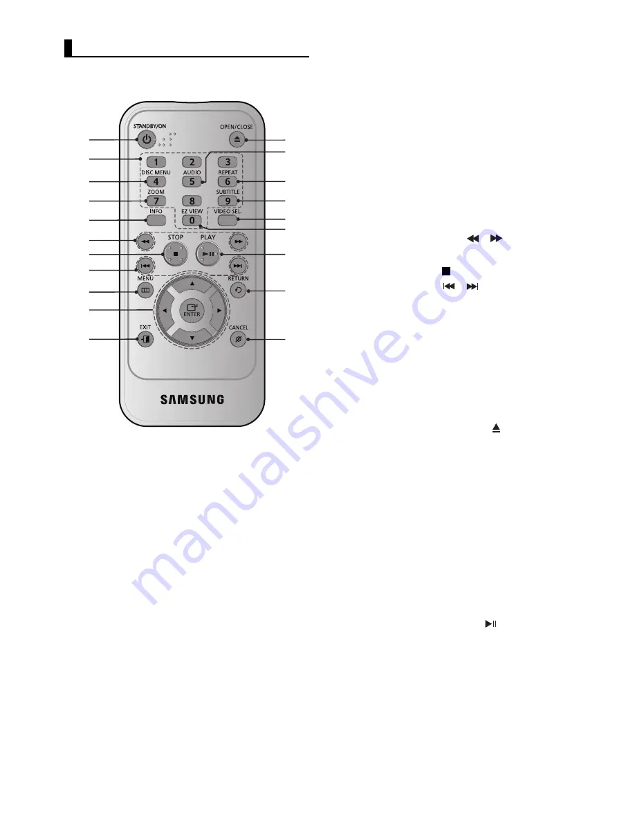 Samsung DVD-F1080 User Manual Download Page 43