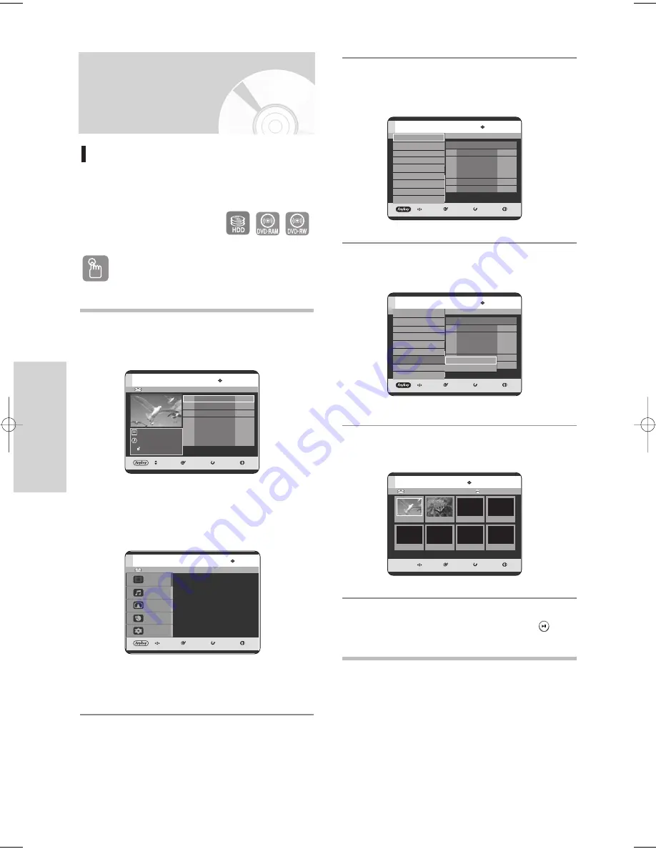 Samsung DVD-HR720 Instruction Manual Download Page 56