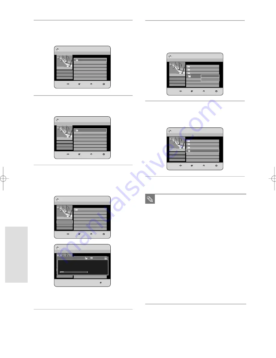 Samsung DVD-HR733 Instruction Manual Download Page 114