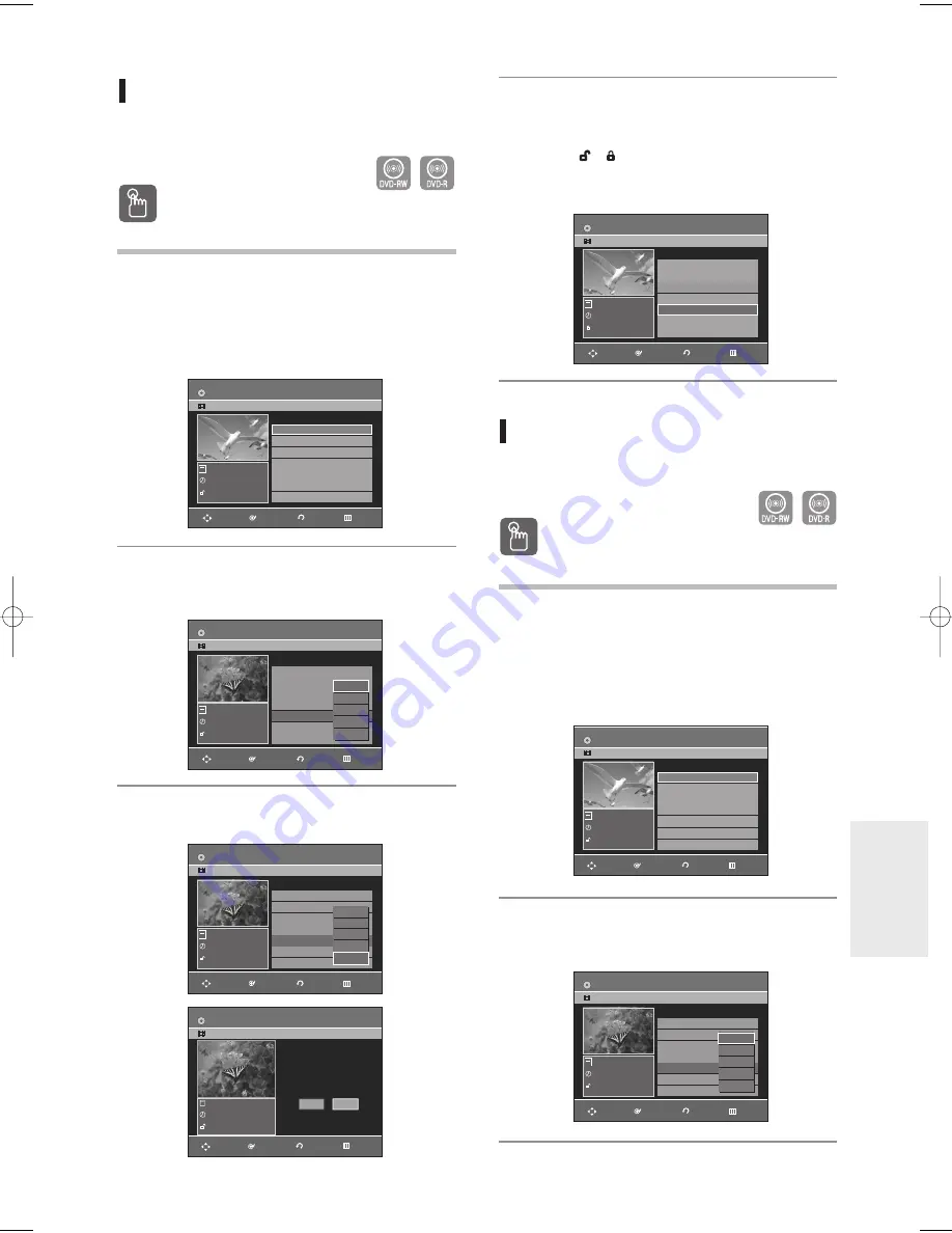 Samsung DVD-R130S Instruction Manual Download Page 73