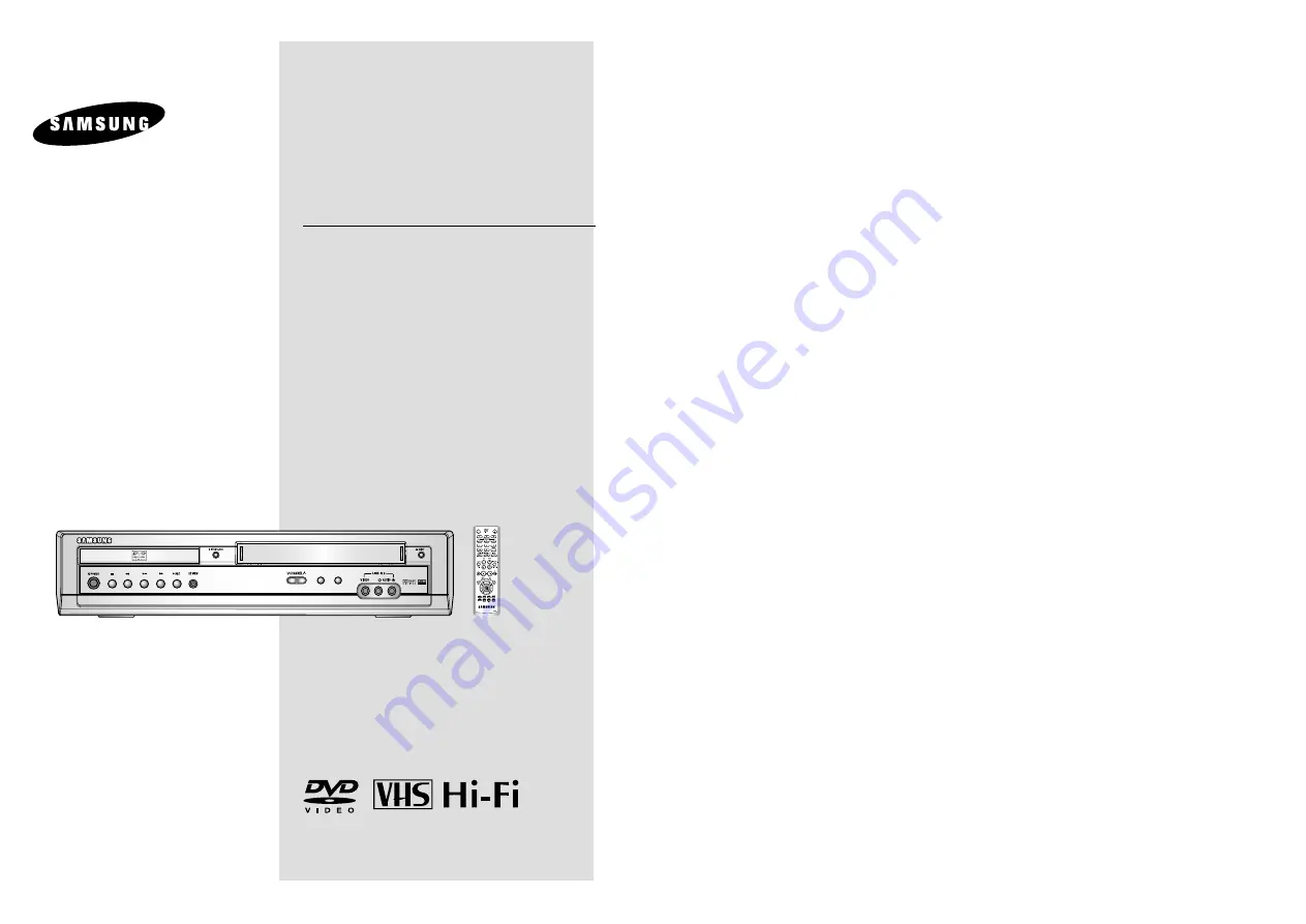 Samsung DVD-V3500 Скачать руководство пользователя страница 1