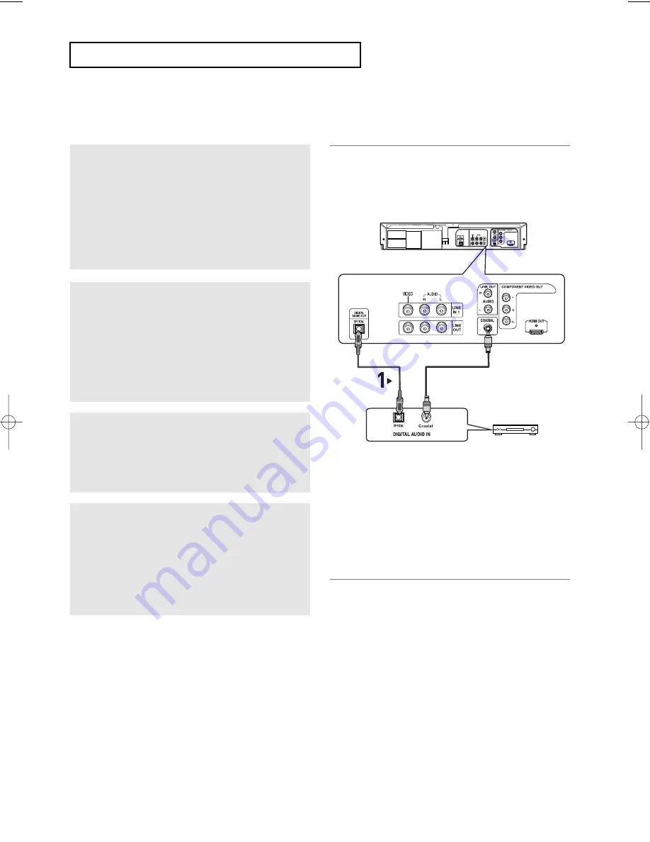 Samsung DVD V9800 - Tunerless 1080p Upconverting VHS Combo DVD Player Instruction Manual Download Page 20