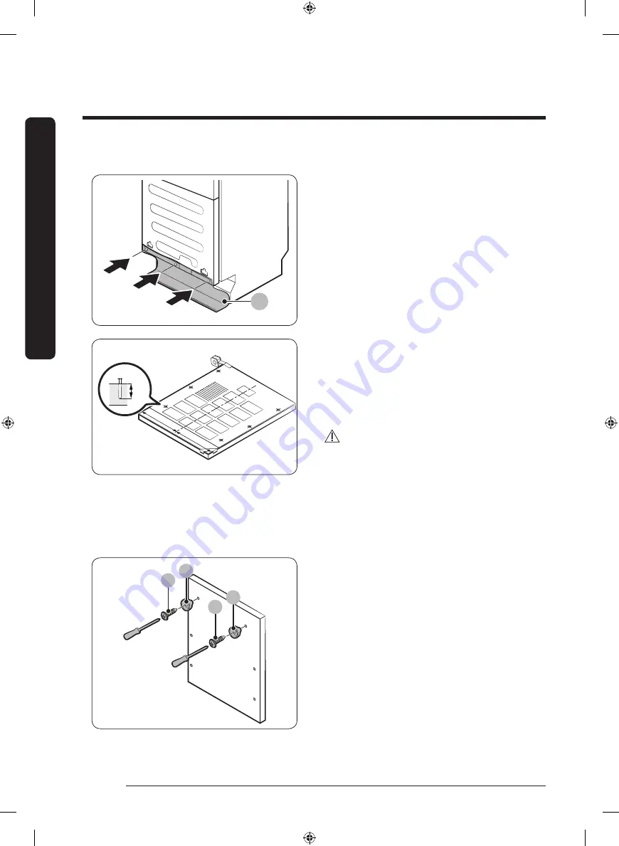 Samsung DW60M9530 Series Installation Manual Download Page 20