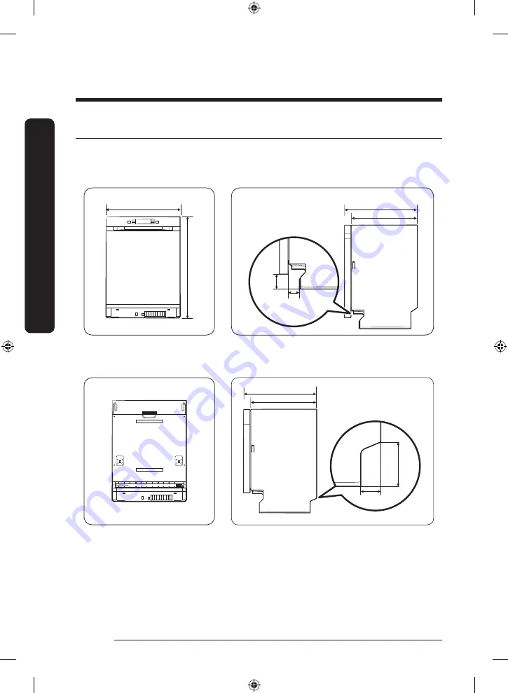 Samsung DW60R2014 Series Installation Manual Download Page 8