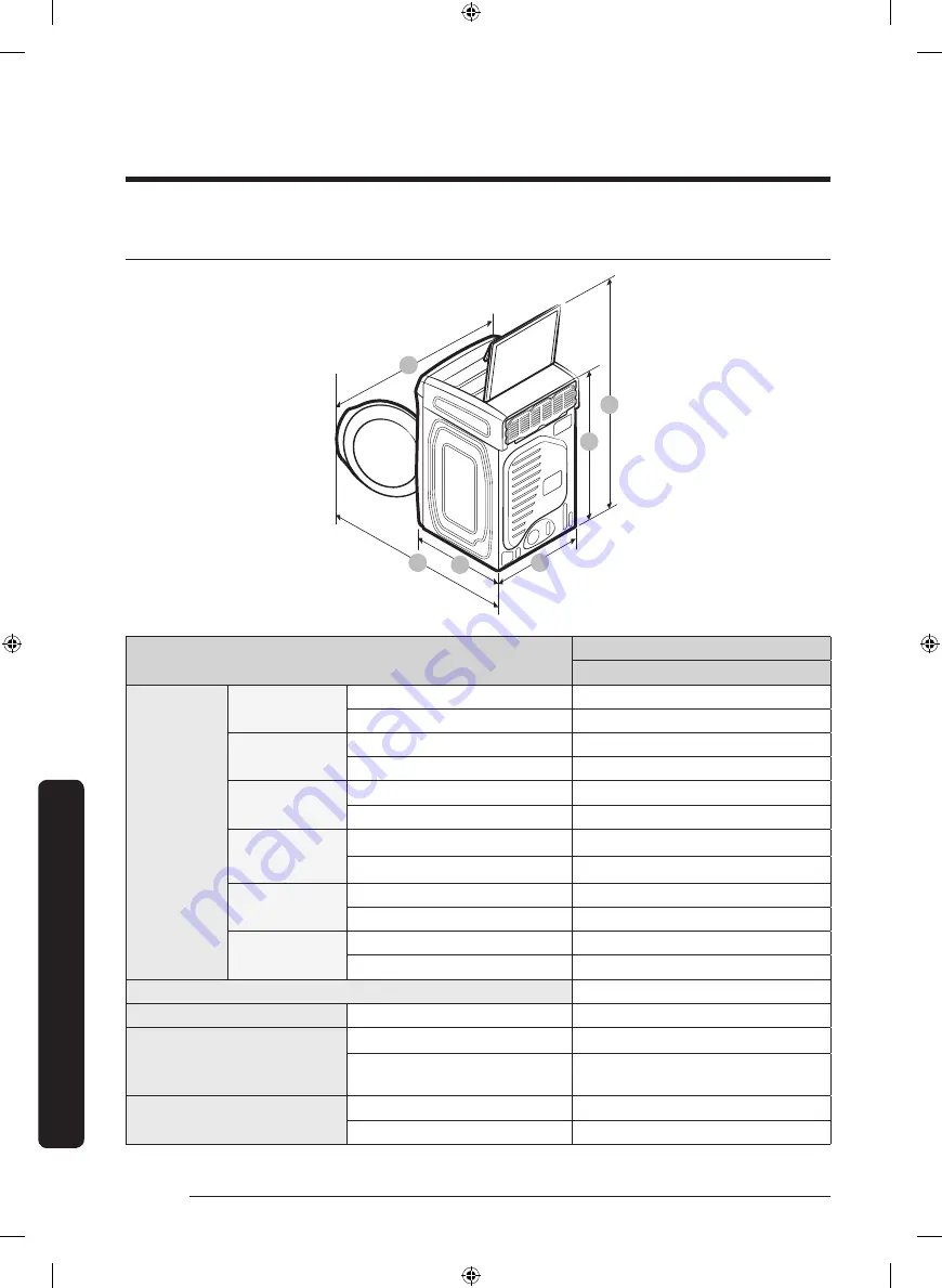 Samsung FlexDry DV 55M9600 Series User Manual Download Page 142