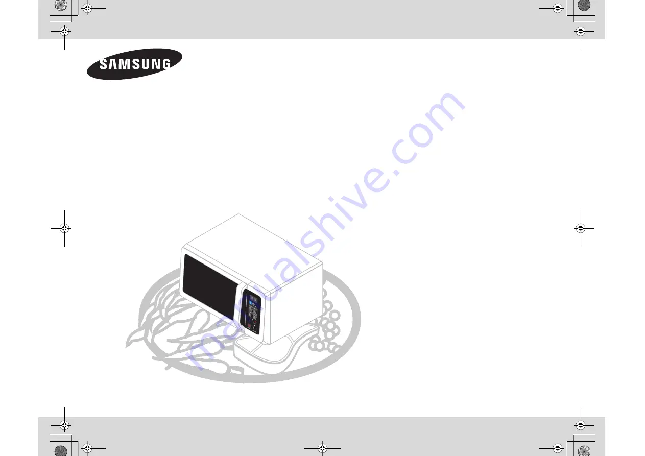 Samsung GE83HDT Owner'S Instructions And Cooking Manual Download Page 1