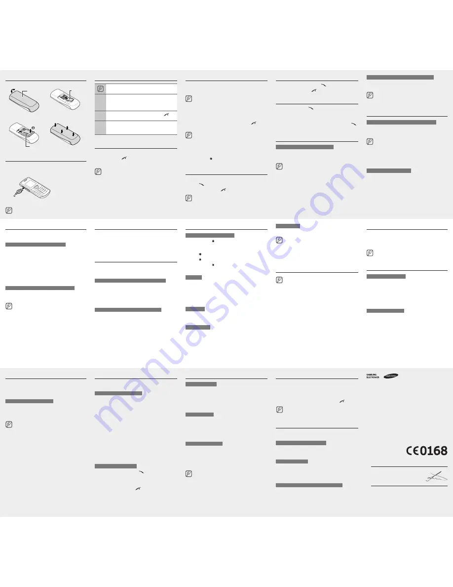 Samsung GT-E1170/I User Manual Download Page 2