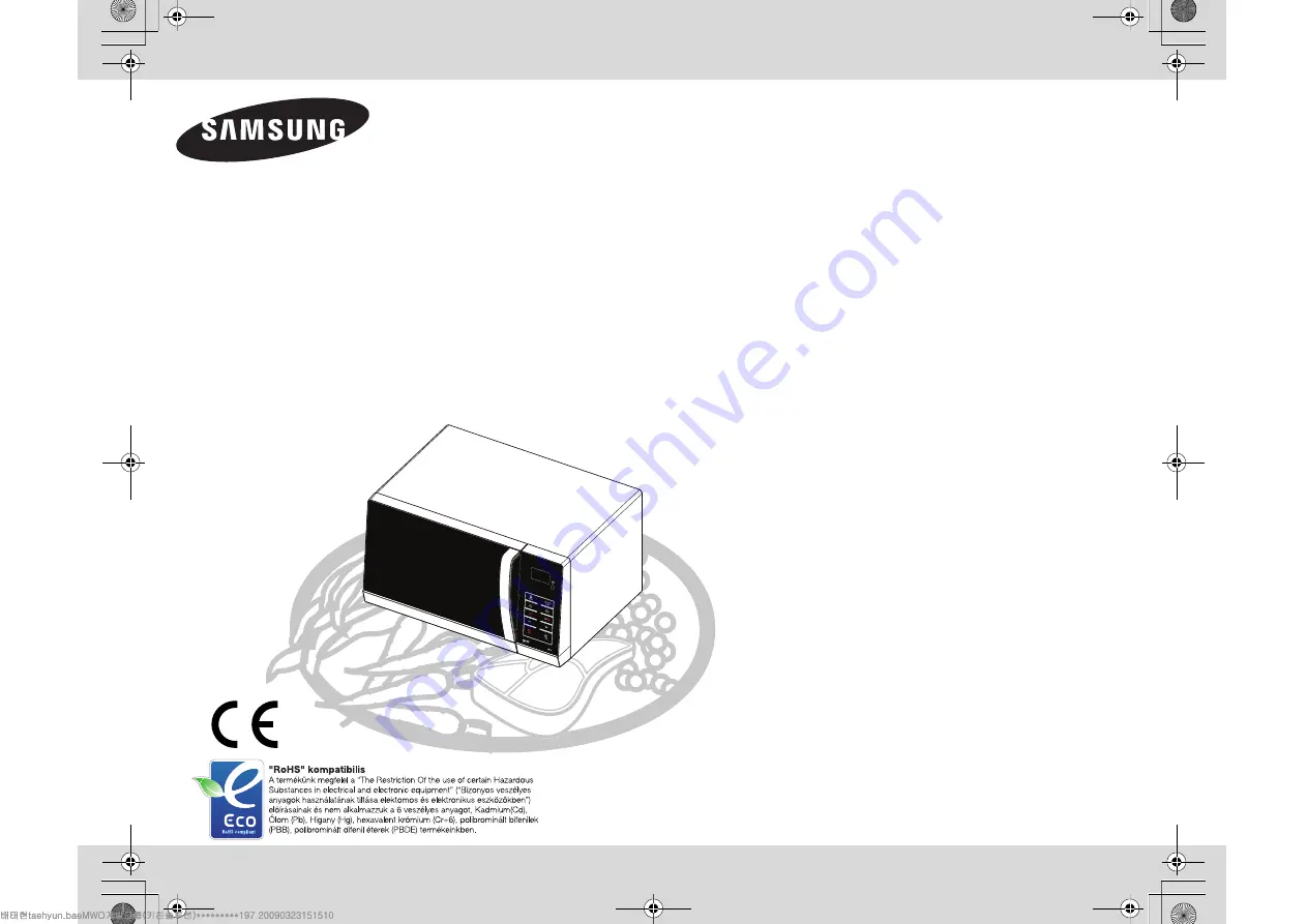 Samsung GW76N Owner'S Instructions And Cooking Manual Download Page 1