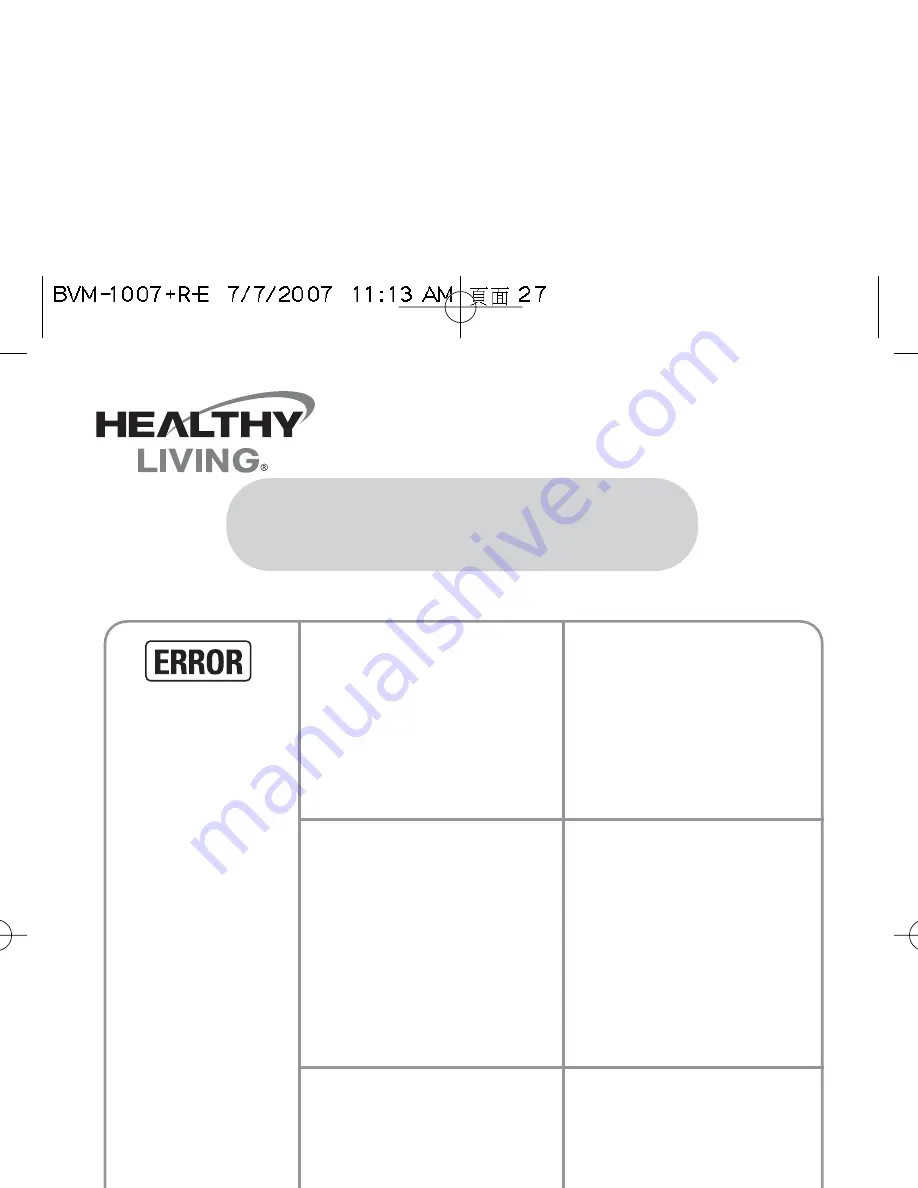 Samsung Healthy Living BVM-1007 Скачать руководство пользователя страница 25