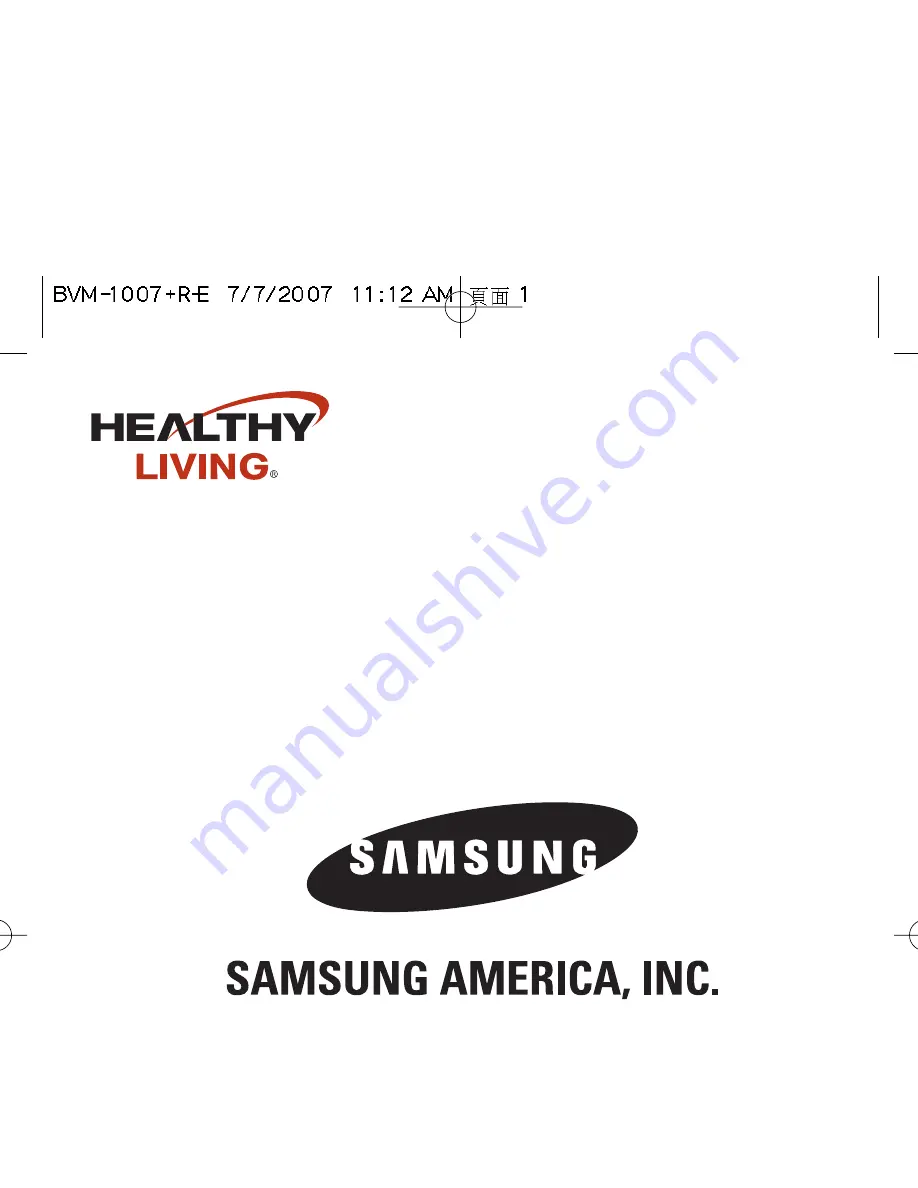 Samsung Healthy Living BVM-1007 Скачать руководство пользователя страница 66