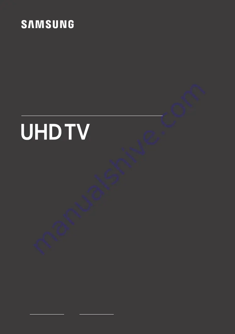 Samsung HG43ET670U Install Manual Download Page 1