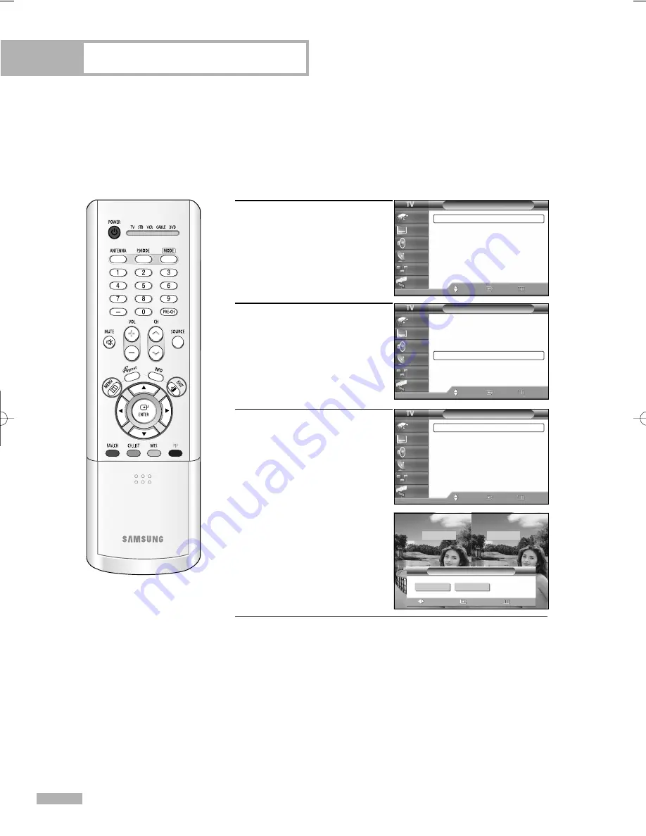 Samsung HL-R5066W Owner'S Instructions Manual Download Page 58