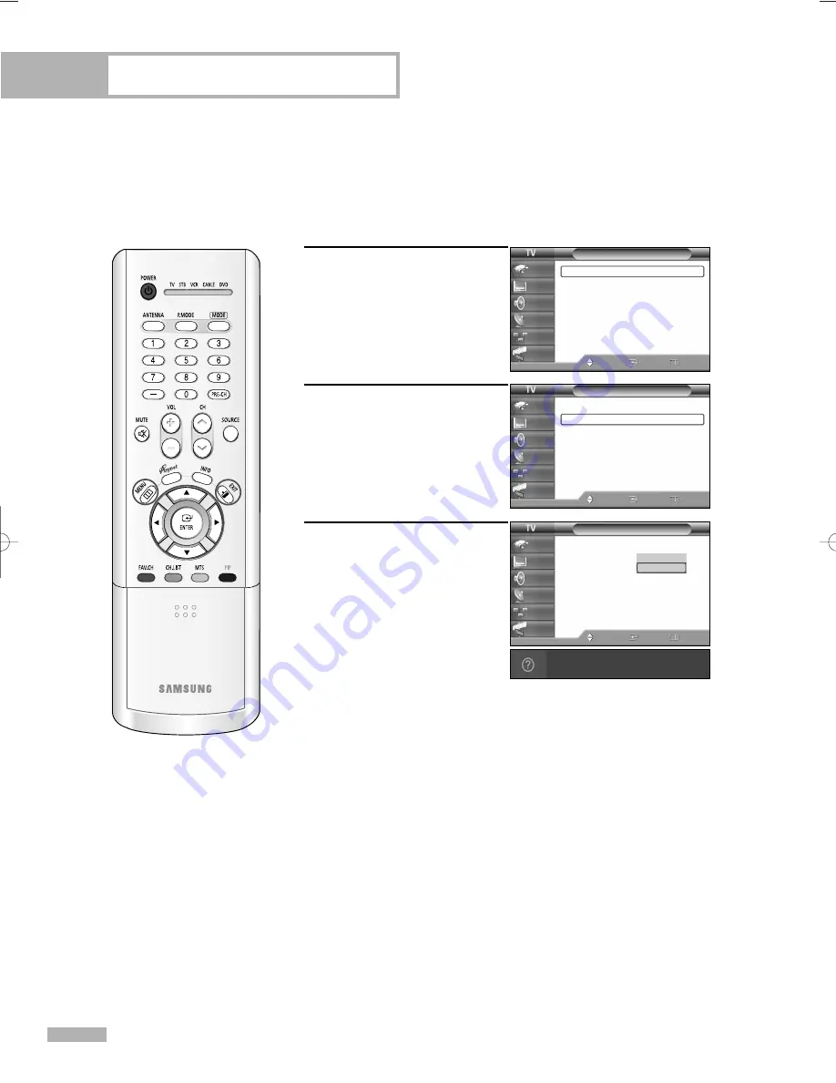 Samsung HL-R5066W Owner'S Instructions Manual Download Page 82