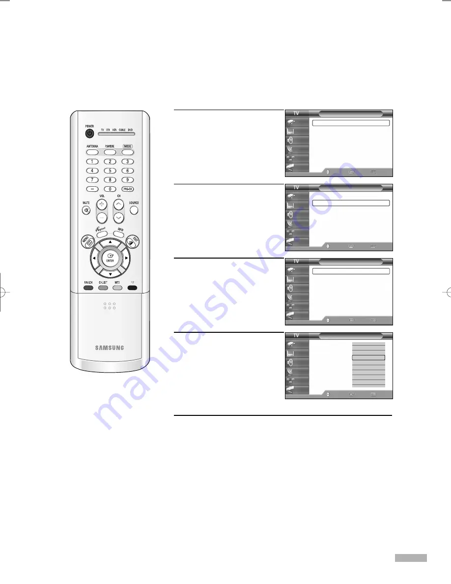 Samsung HL-R5066W Owner'S Instructions Manual Download Page 103