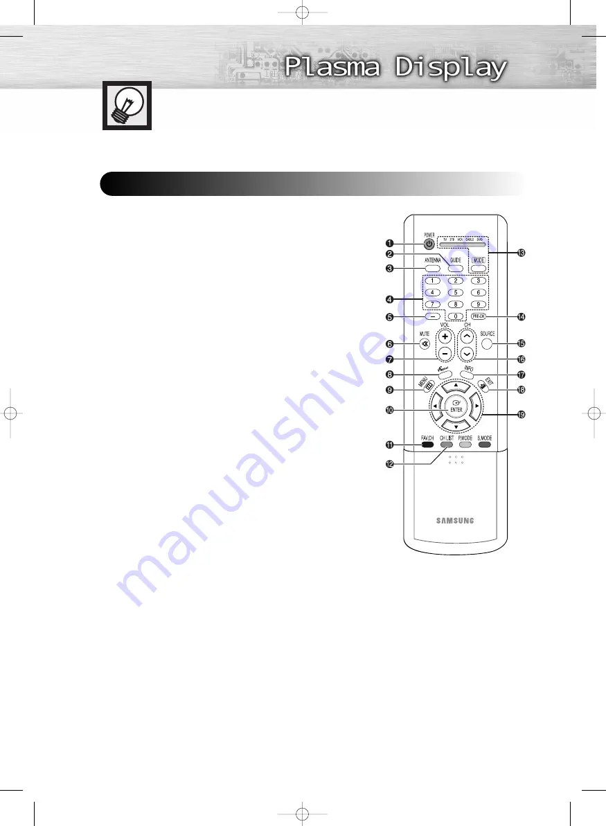 Samsung HP-R4262 Скачать руководство пользователя страница 11