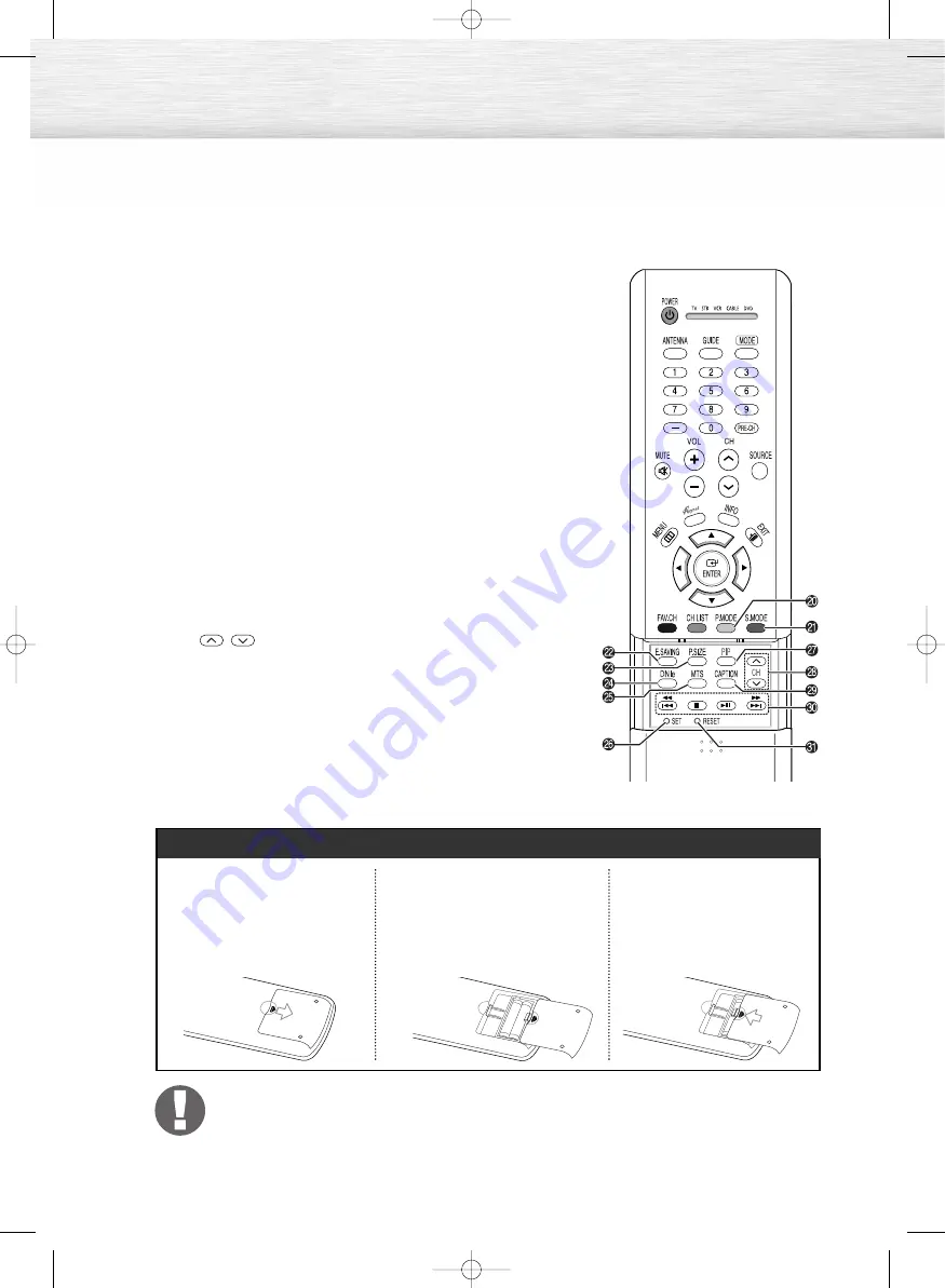 Samsung HP-R4262 Скачать руководство пользователя страница 12