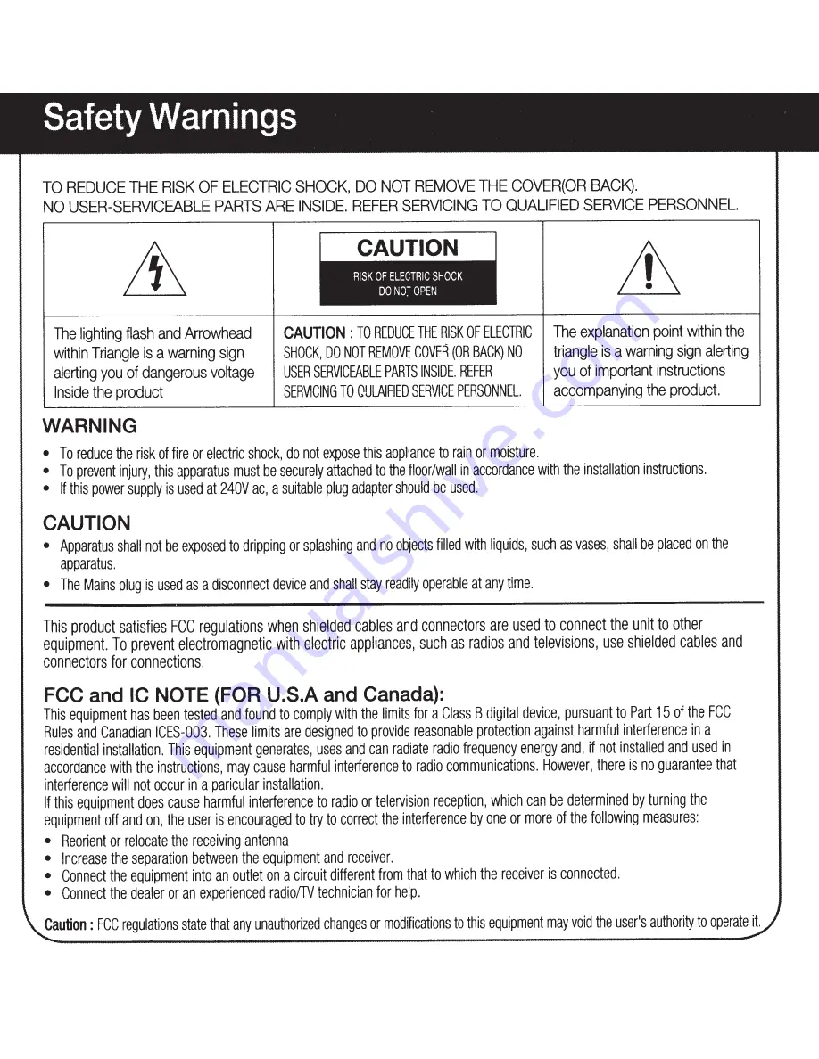 Samsung HT-WDC10 User Manual Download Page 4