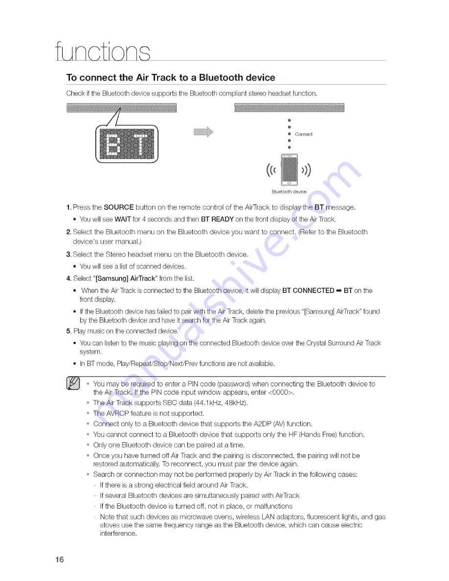 Samsung HW-FM55C User Manual Download Page 16