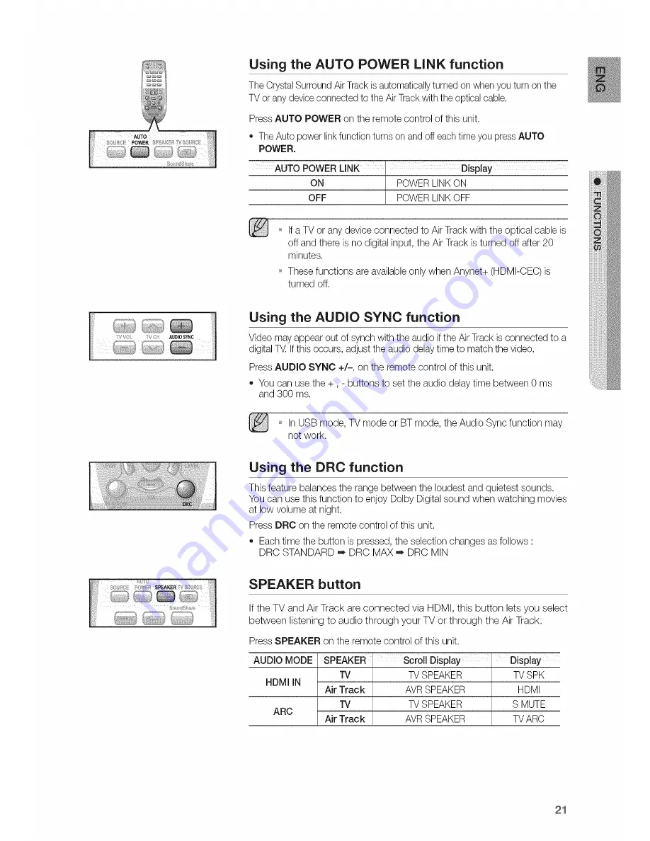 Samsung HW-FM55C User Manual Download Page 21