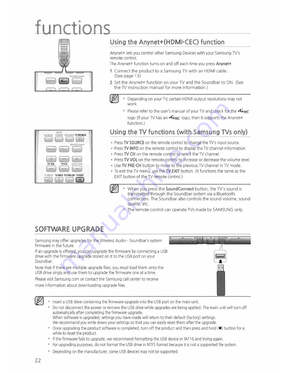 Samsung HW-HM55C User Manual Download Page 22