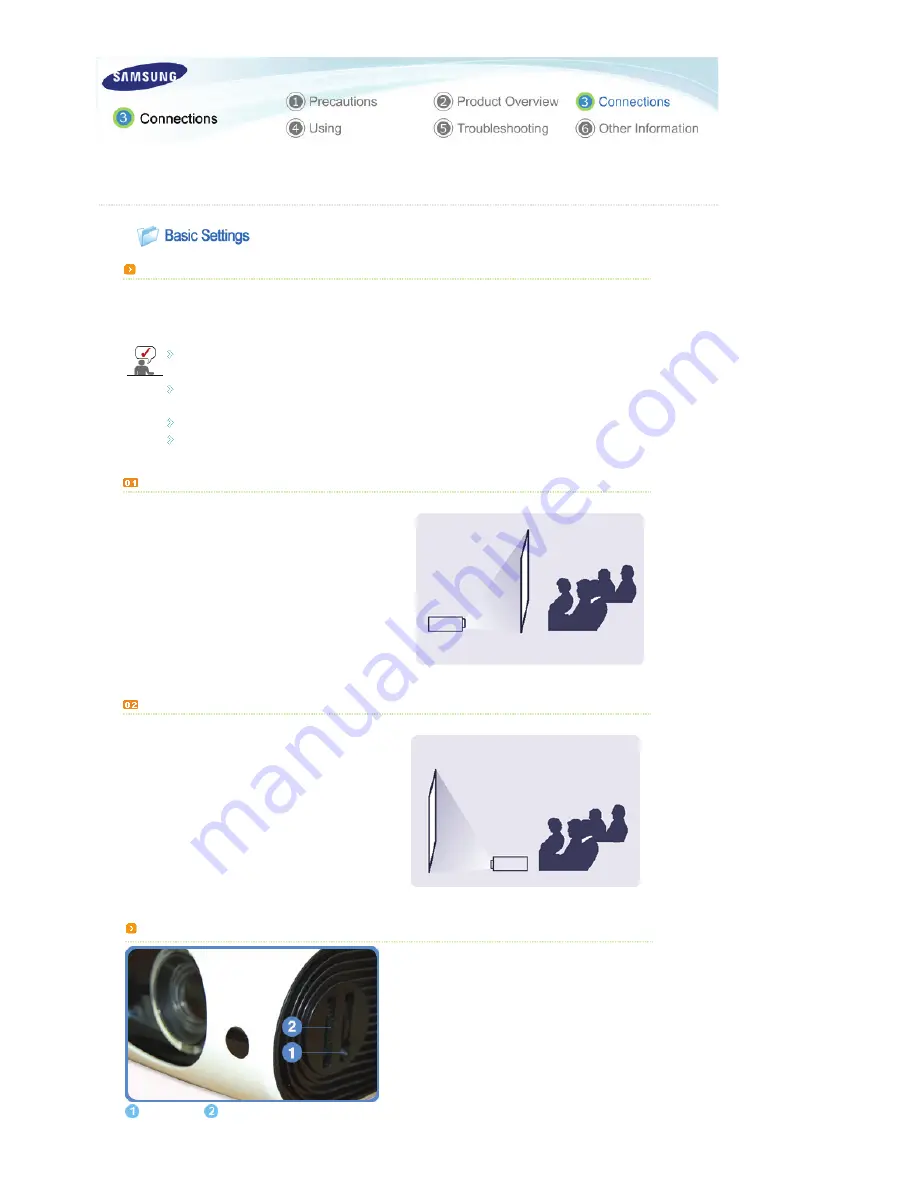 Samsung L300 - LCD Projector 3000 Lumen Owner'S Instructions Manual Download Page 16