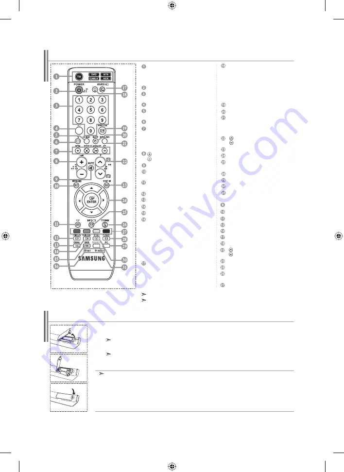 Samsung LE32N7 Owner'S Instructions Manual Download Page 96