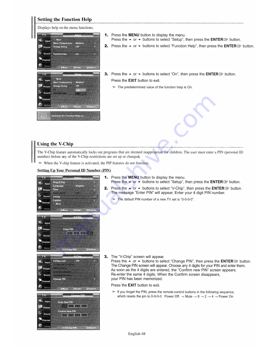 Samsung LN-S4 Owner'S Instructions Manual Download Page 50