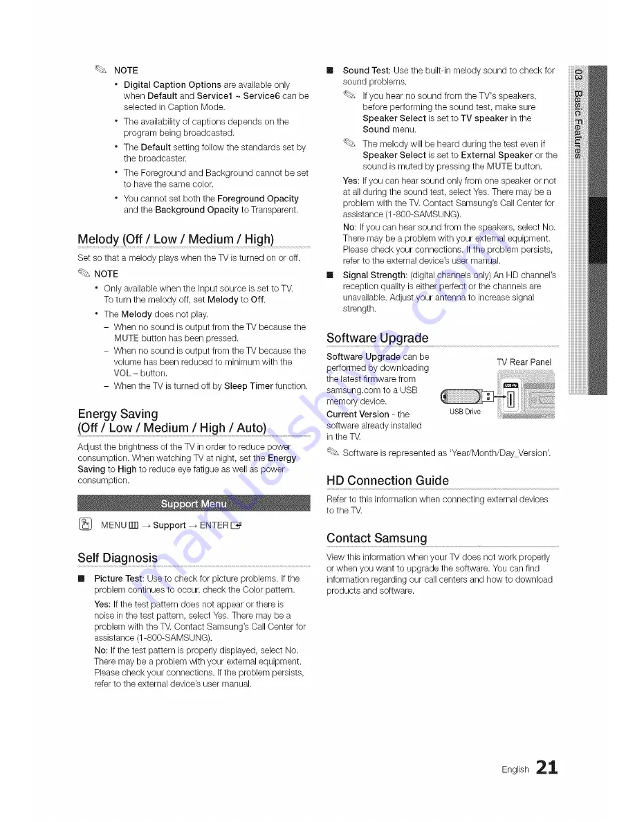 Samsung LN16D450 User Manual Download Page 21