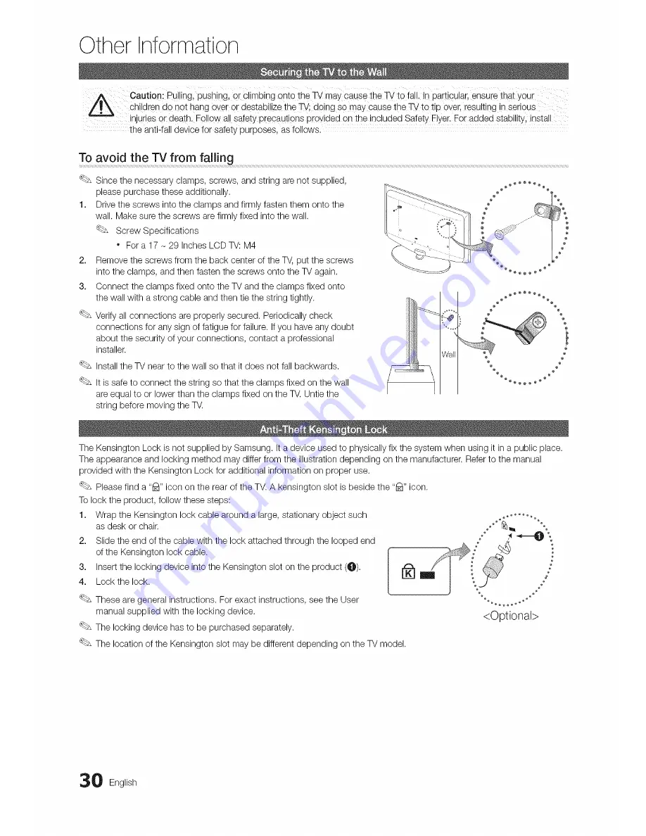 Samsung LN16D450 Скачать руководство пользователя страница 30