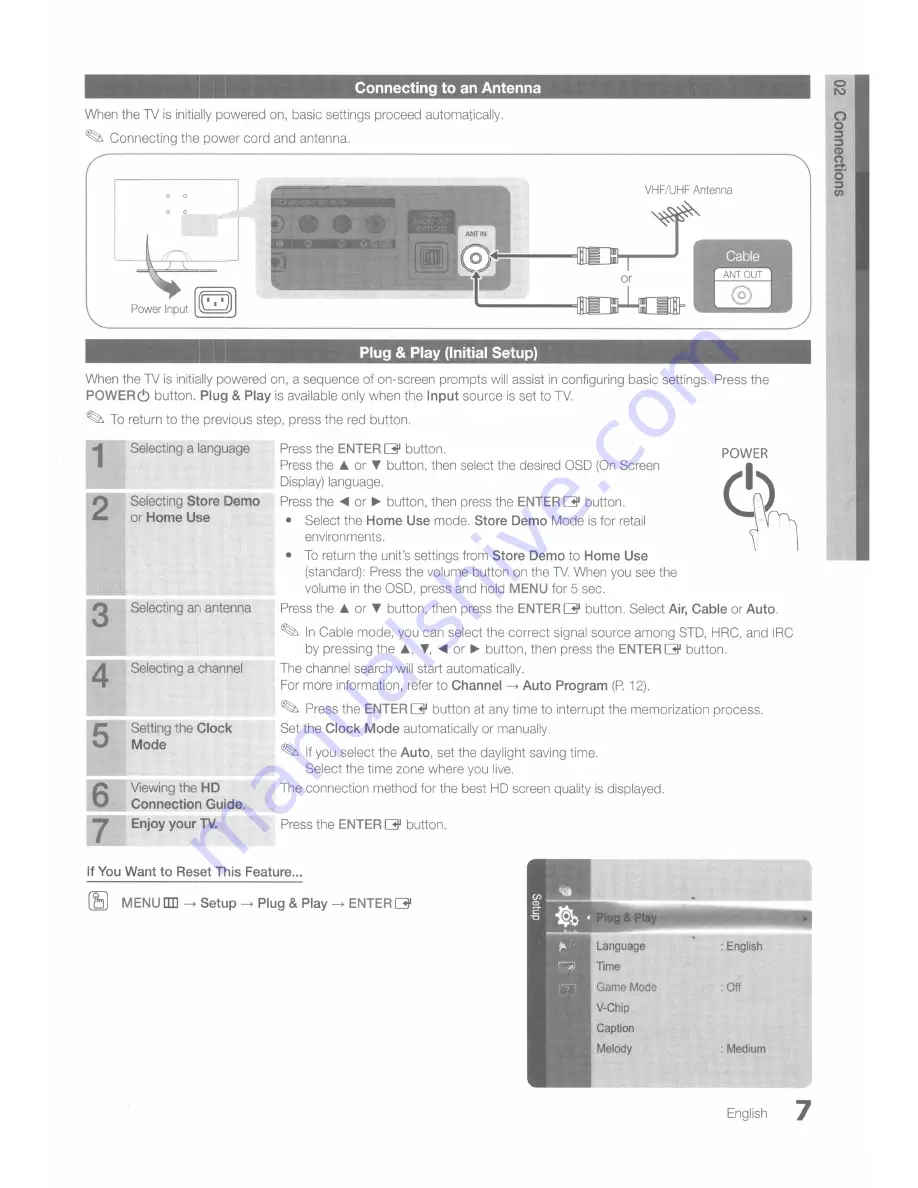 Samsung LN19C350 User Manual Download Page 7