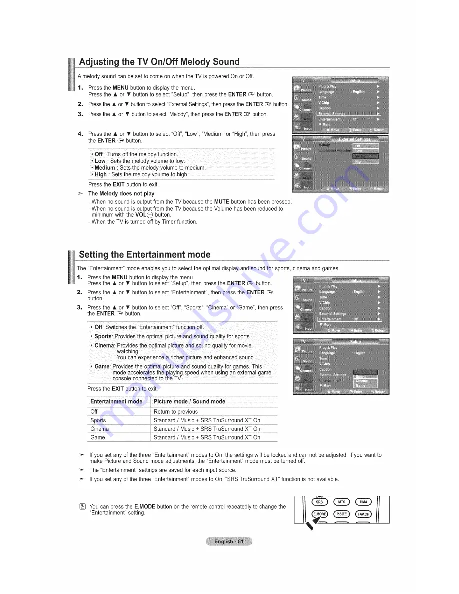 Samsung LN26A450C1D Скачать руководство пользователя страница 63