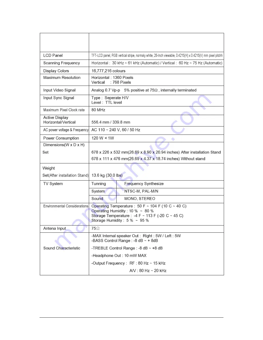 Samsung LN26T71B Скачать руководство пользователя страница 10