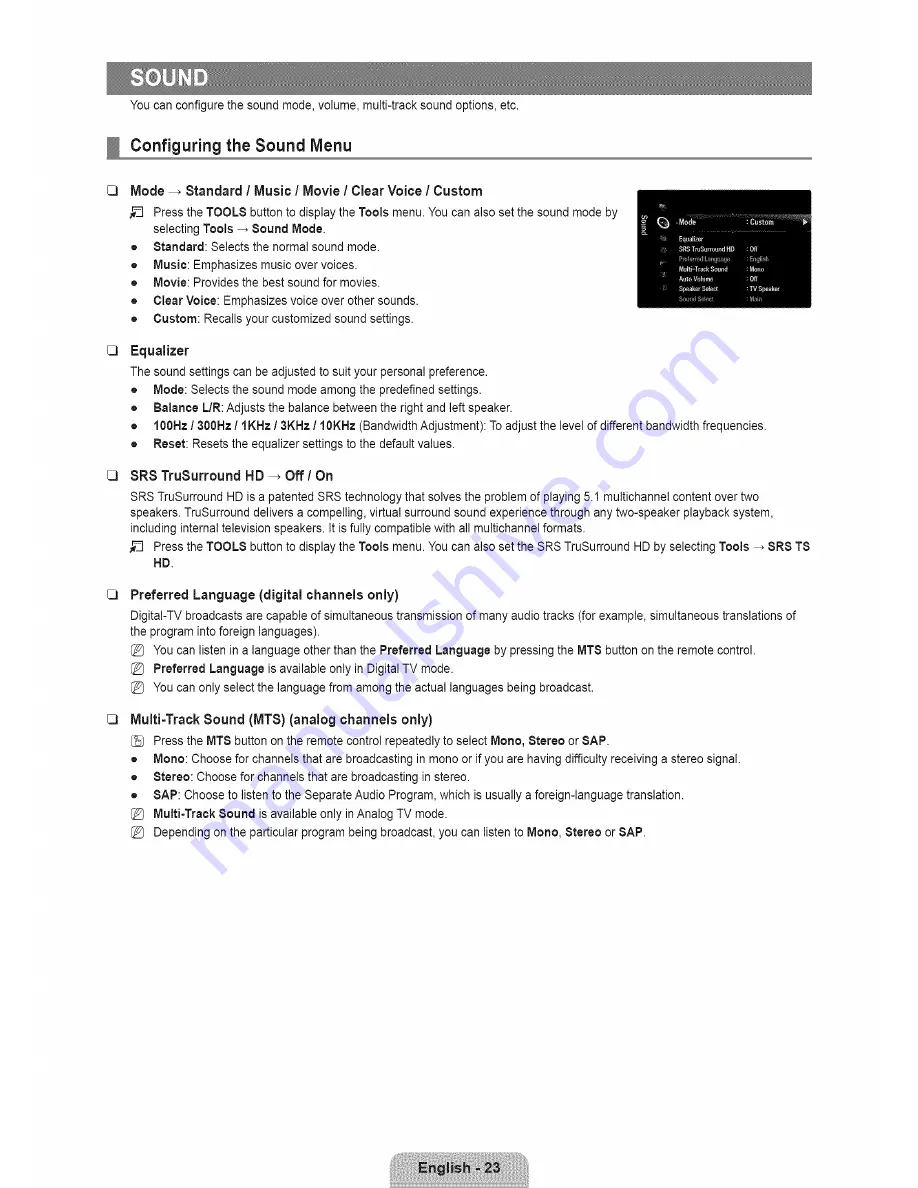 Samsung LN46B650 User Manual Download Page 25