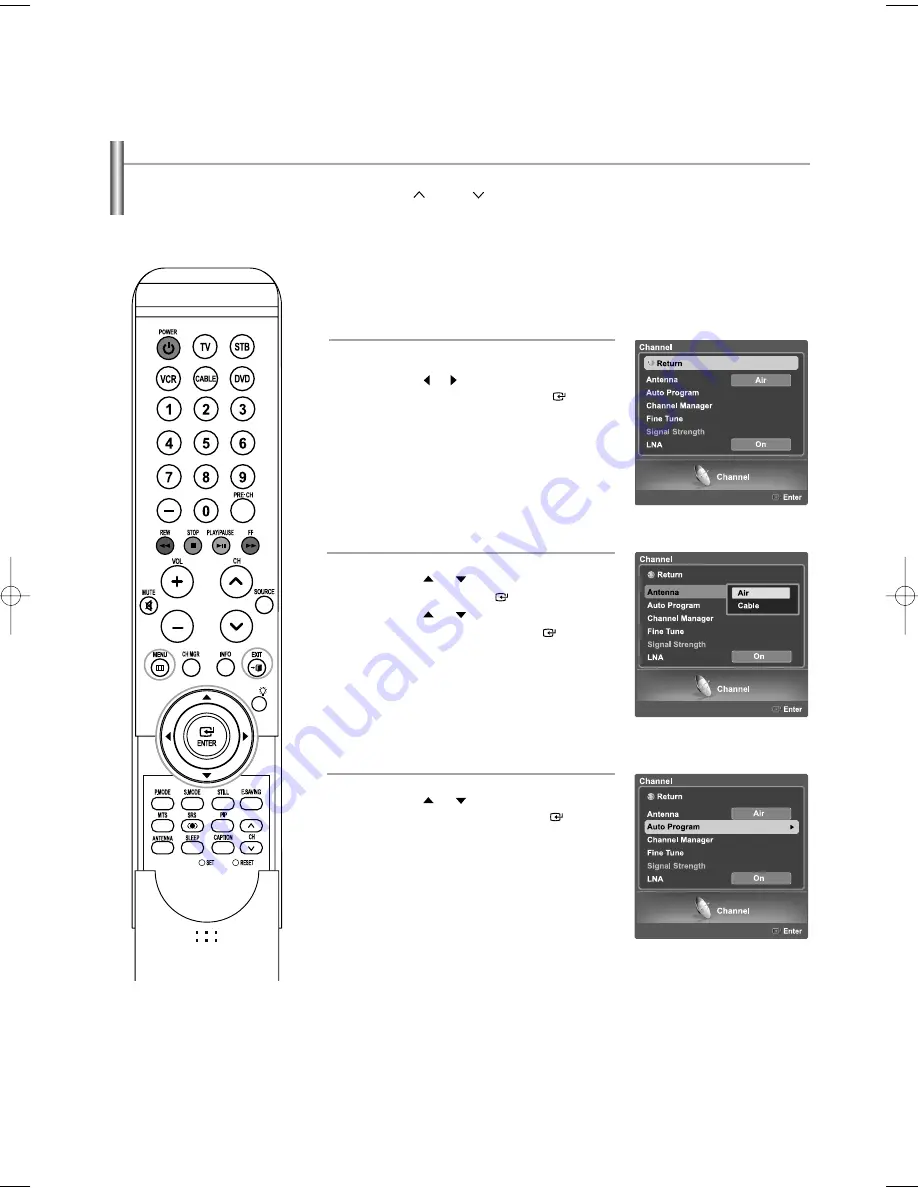 Samsung LNS5797D Owner'S Instructions Manual Download Page 22