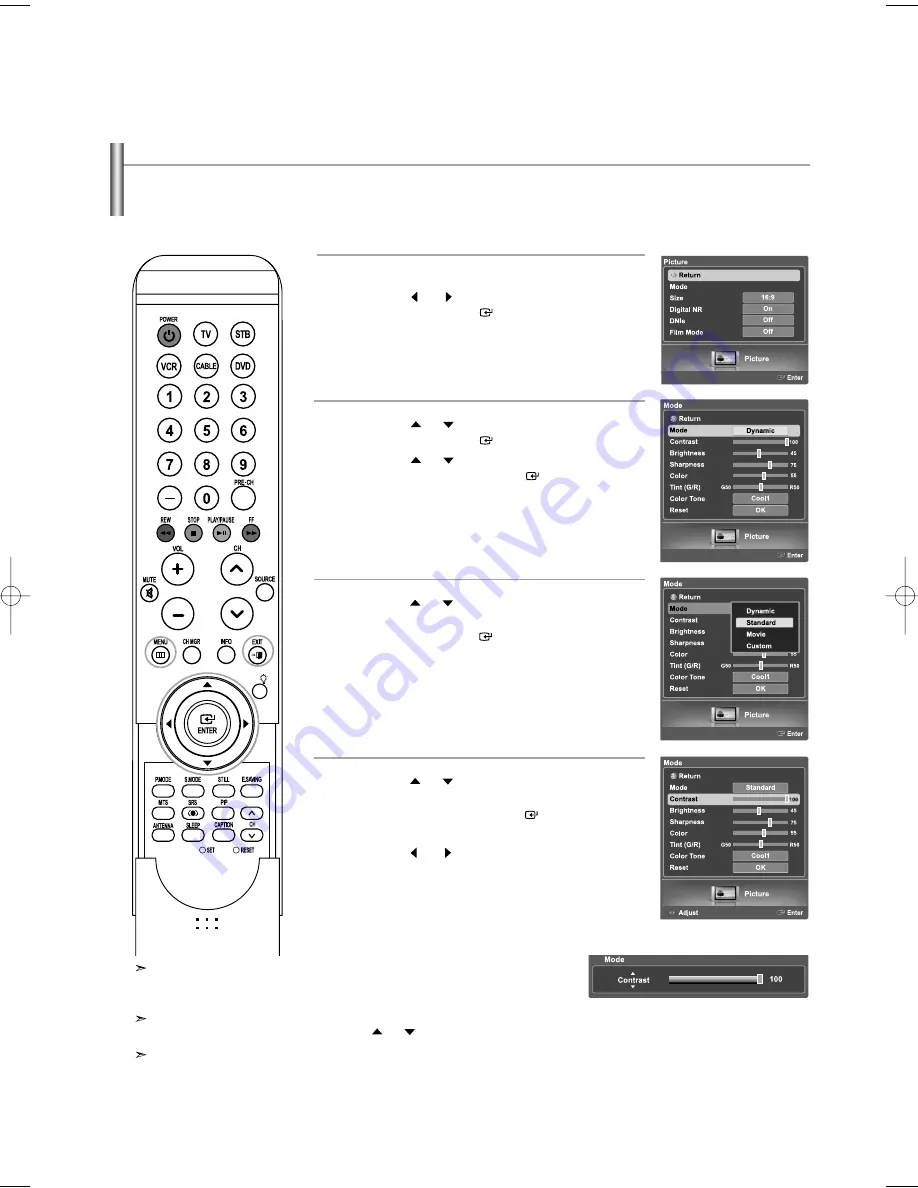 Samsung LNS5797D Owner'S Instructions Manual Download Page 44