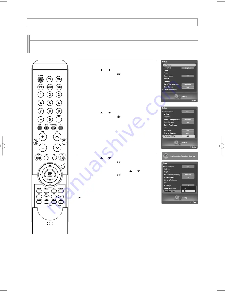 Samsung LNS5797D Owner'S Instructions Manual Download Page 67