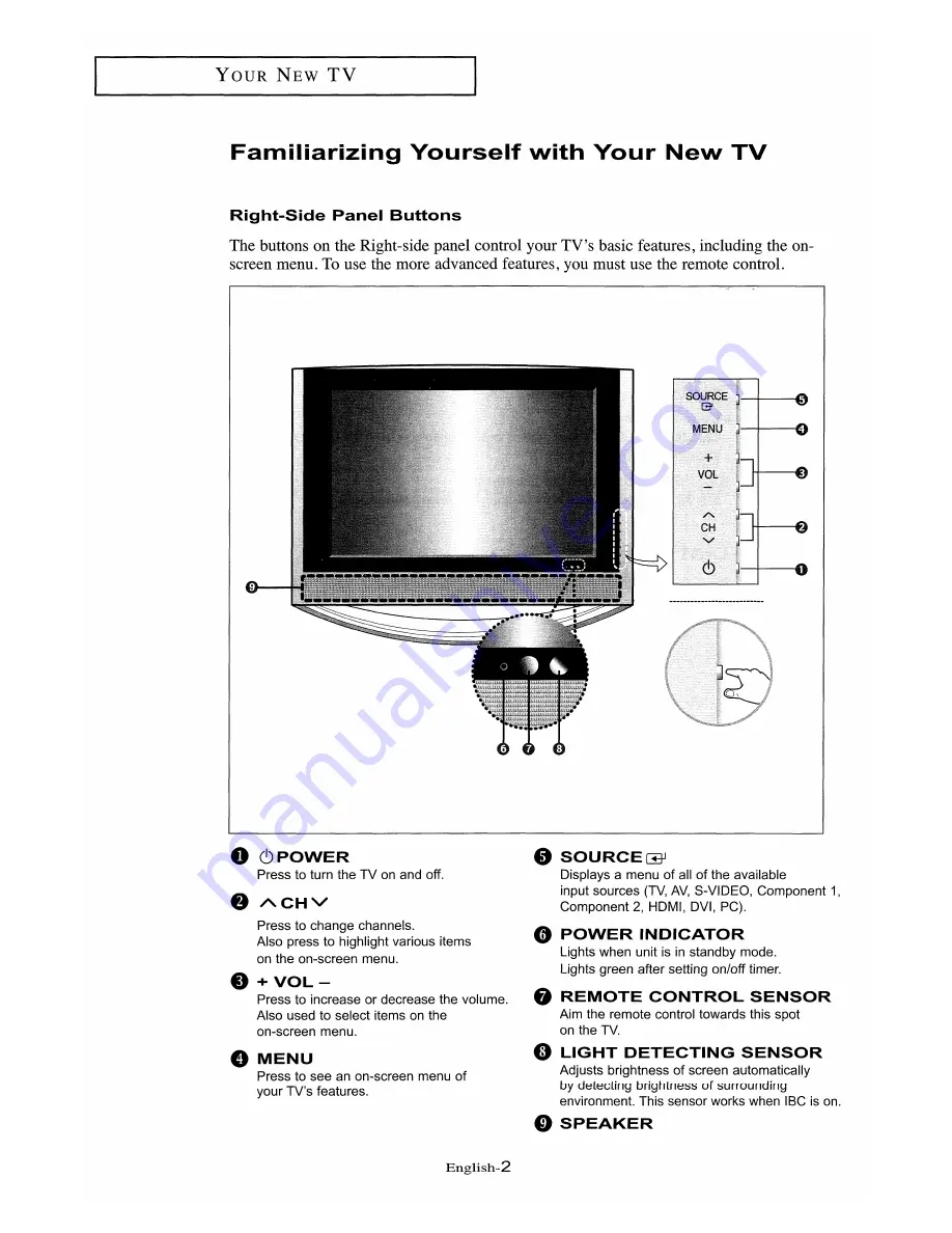 Samsung LT-P326W Owner'S Instructions Manual Download Page 5