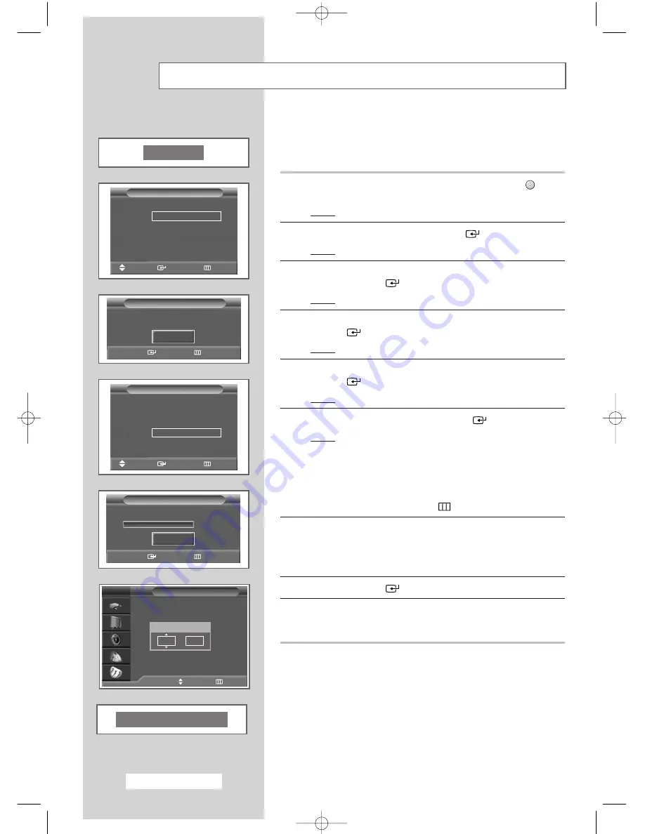 Samsung LW46G15W Owner'S Instructions Manual Download Page 16