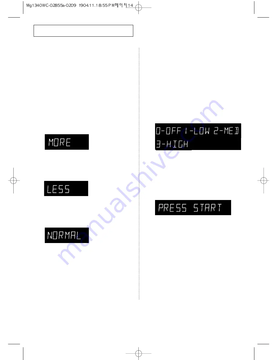 Samsung MG1340WC Owner'S Manual Download Page 14