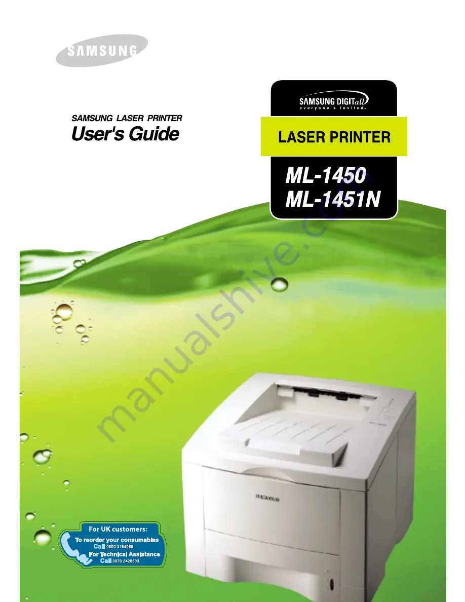 Samsung ML-1450 Series User Manual Download Page 1